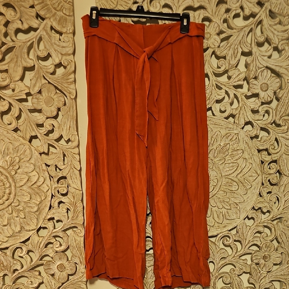 🥳 FINAL OFFER 🥳Rust Orange Cropped Pants
